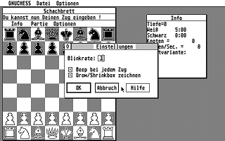 GnuChess atari screenshot